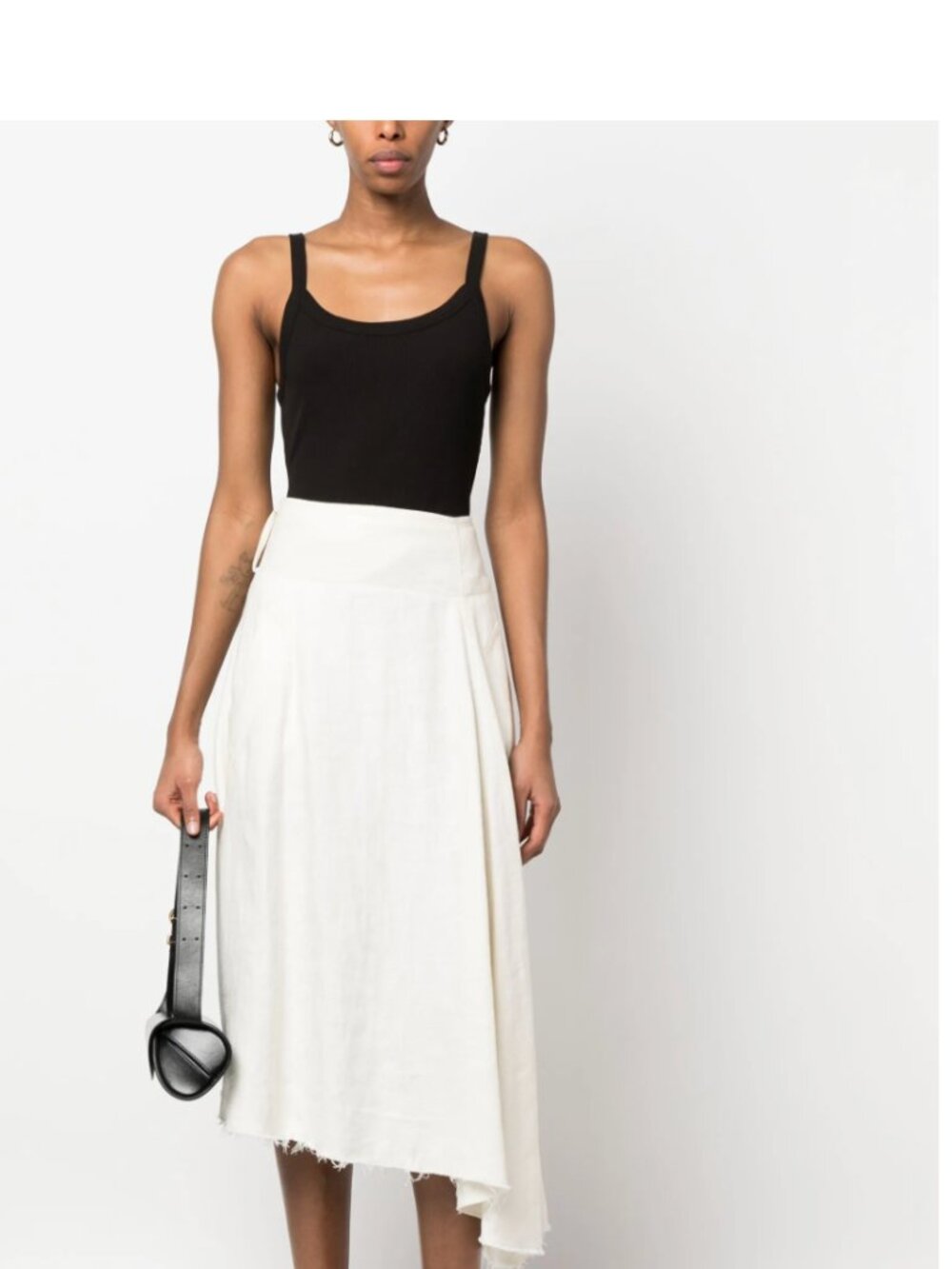 NWT Vince Rib Scoop Neck Camisole Tank Black Small